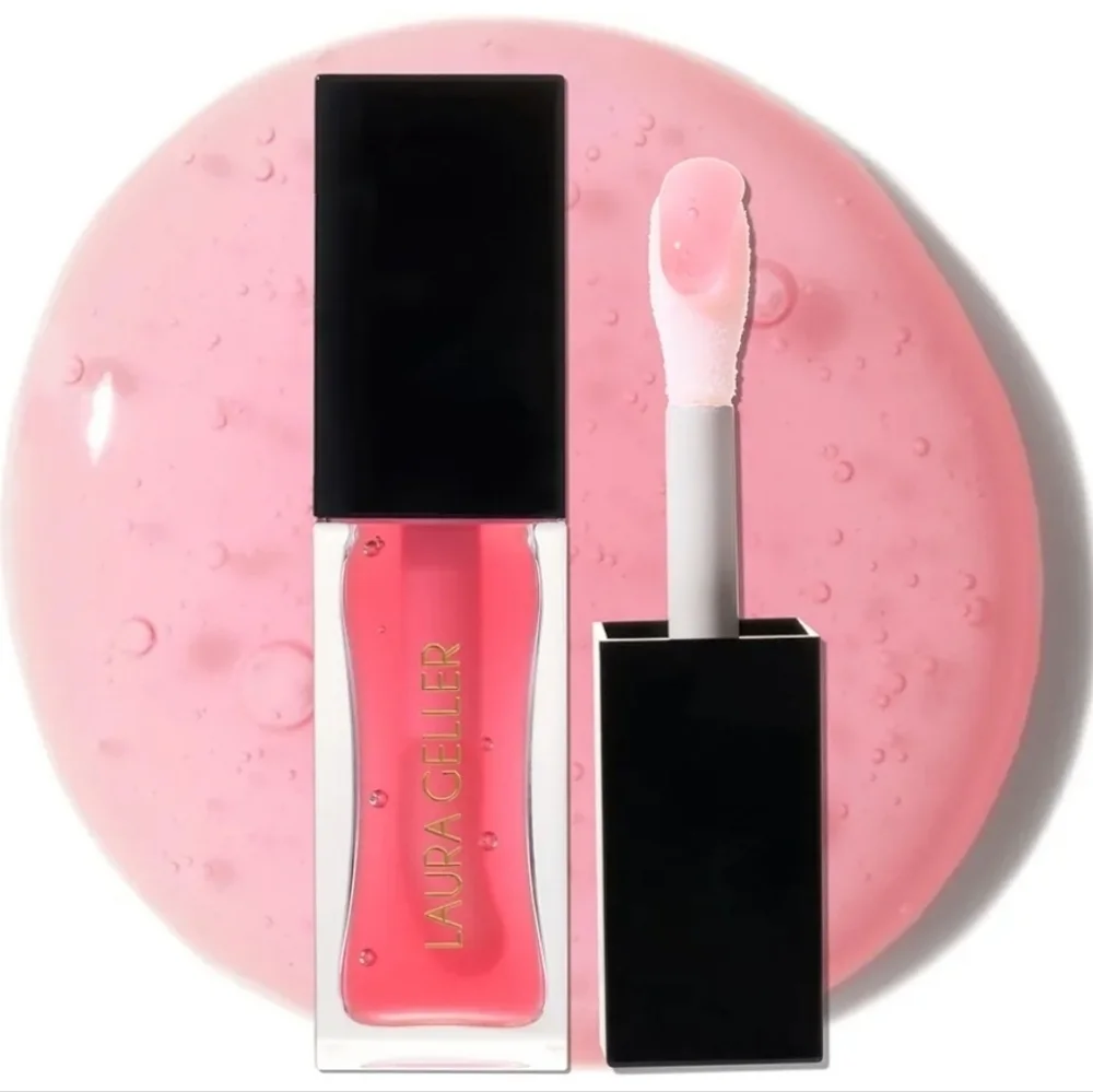 Laura Geller Fine Shine Glossy Lip Oil: Sweet Pink, 0.25 Oz, NIB